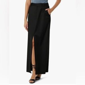 The Drop Roxy Suiting Column Skirt in black size xxs